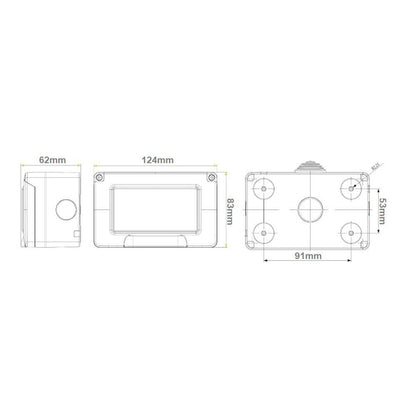 Custodia idrobox con coperchio 2 3 4 posti compatibile con Vimar Plana ip55 - puntoluceled