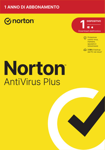 Norton Antivirus Plus 2024 | 1 Dispositivo | Licenza di 1 anno | PC o Mac