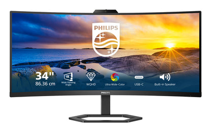 Philips 5000 series 34E1C5600HE/00 LED display 86,4 cm (34&#34;) 3440 x 1440 Pixel 4K Ultra HD Nero