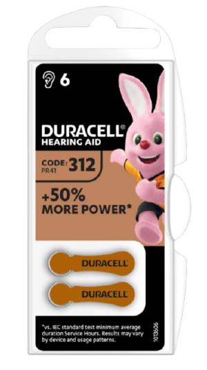 Duracell Batterie Acustiche Medical ActiveAir DA312 1Cnf/6pz - puntoluceled