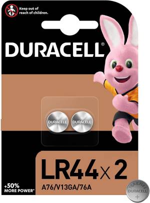 Duracell Batterie Bottone LR44 76A/V13GA/A76 1Cnf/2pz - puntoluceled