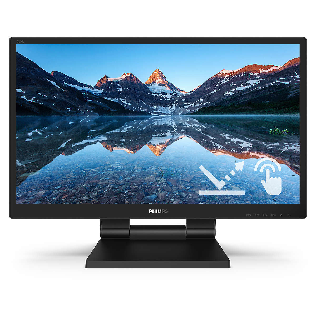 Philips 242B9TL/00 Monitor PC 60,5 cm (23.8&#34;) 1920 x 1080 Pixel Full HD LCD Touch screen Nero