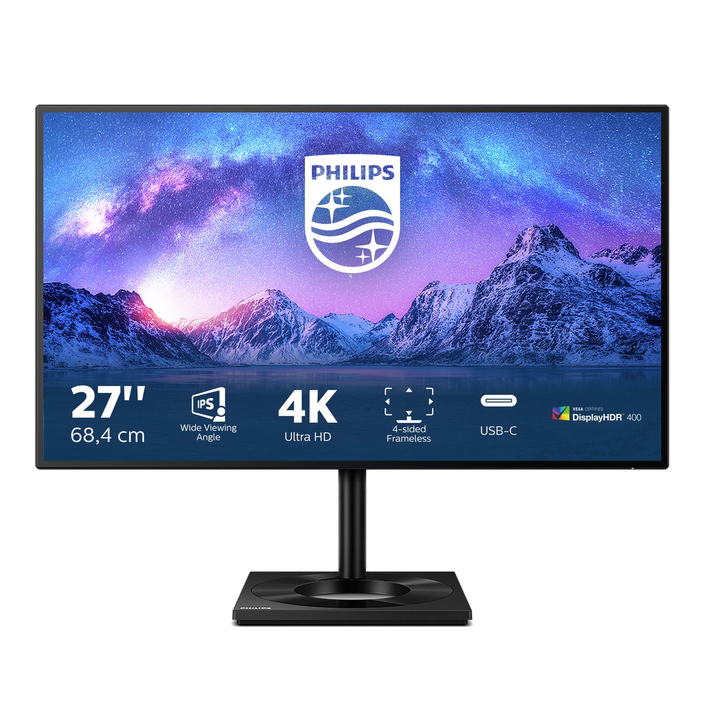 Philips 279C9/00 Monitor PC 68,6 cm (27&#34;) 3840 x 2160 Pixel 4K Ultra HD LED Nero