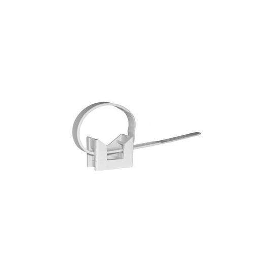 Confezione 100 pezzi Clip Fascetta Fissatubo Base 16 A 32mm Per Fissaggio Tubi Protettivi Rigidi Plastica Metallo raccordi