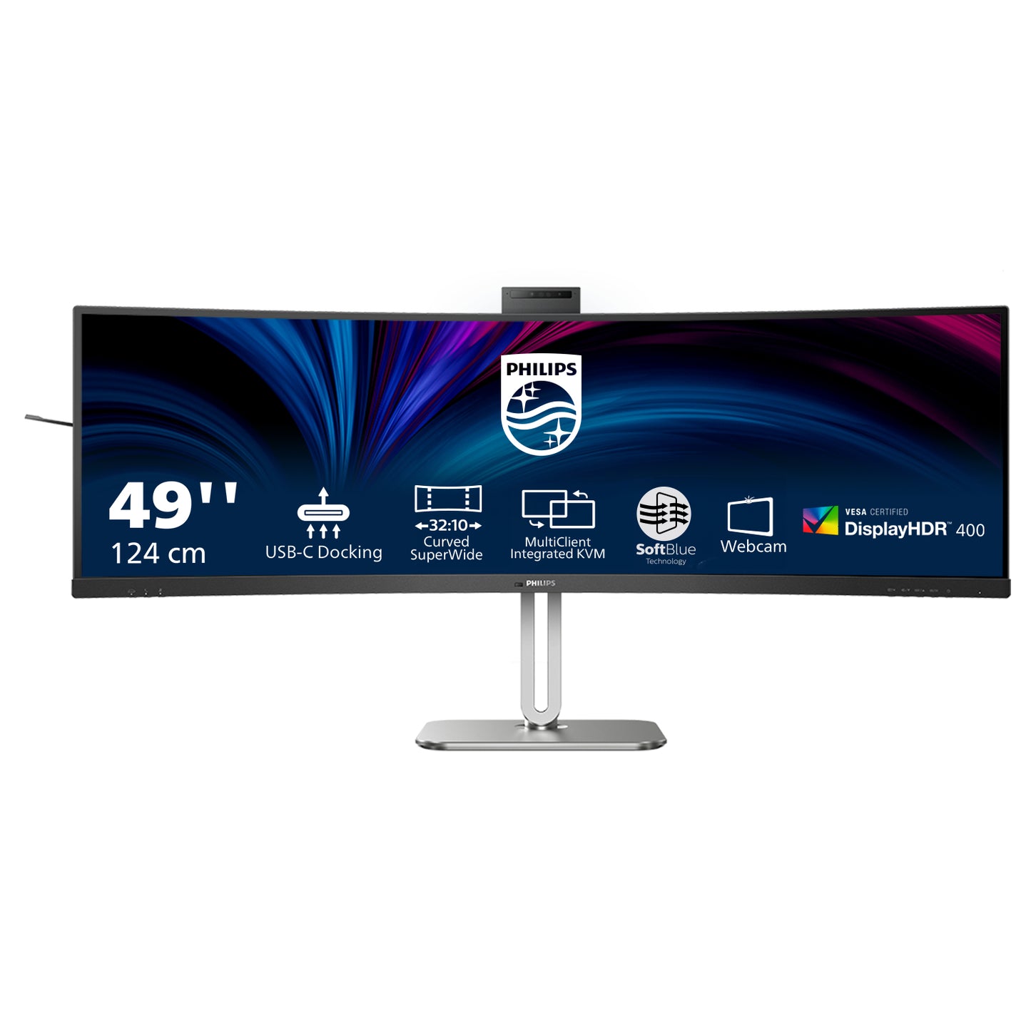 Philips 49B2U6900CH/00 Monitor PC 124 cm (48.8&#34;) 5120 x 1440 Pixel Dual QHD LCD Nero