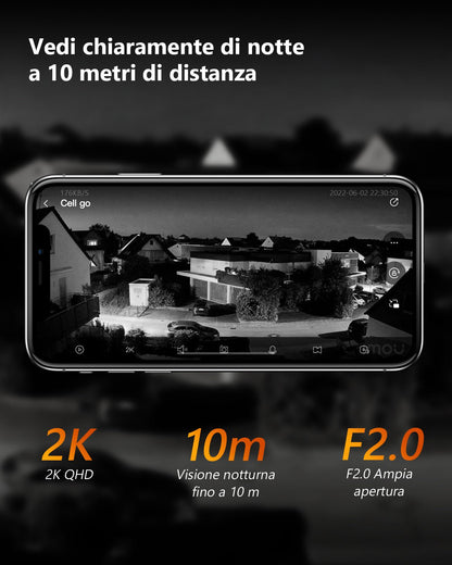 Imou Cell Go - Telecamera a batteria da 3MP 100% senza fili - Funzione VLOG per trasformarla in una Trap Cam. - puntoluceled