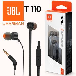 JBL Auricolari Wired Filo Tune 110 T110 Jack 3.5mm Black - puntoluceled