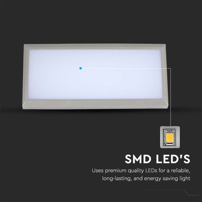 Lampada LED Applique Muro Angolare incasso 12W Colore Grigio Chiaro IP65 Wall Lights - puntoluceled