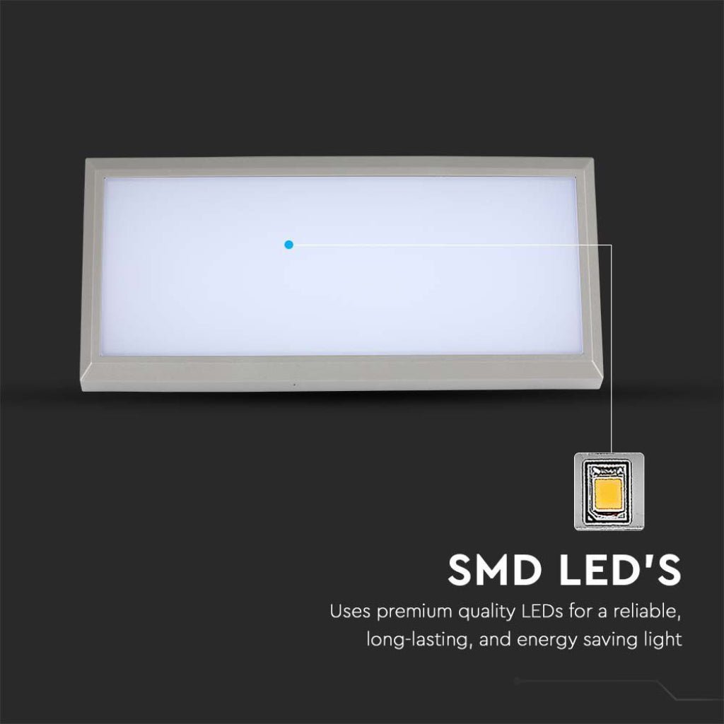 Lampada LED Applique Muro Angolare incasso 20W Colore Grigio Chiaro IP65 Wall Lights - puntoluceled