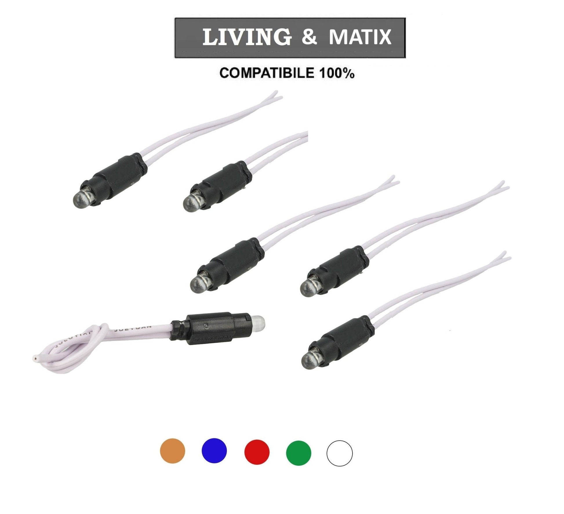 Lampada Led comando retro illuminazione tasti compatibile con Bticino Matix e Living - puntoluceled