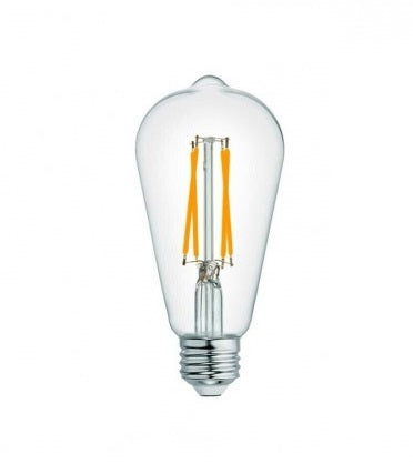 Lampadina Led E27 8W Bulb T64-TC a filamento Luce Bianco Caldo 2700K