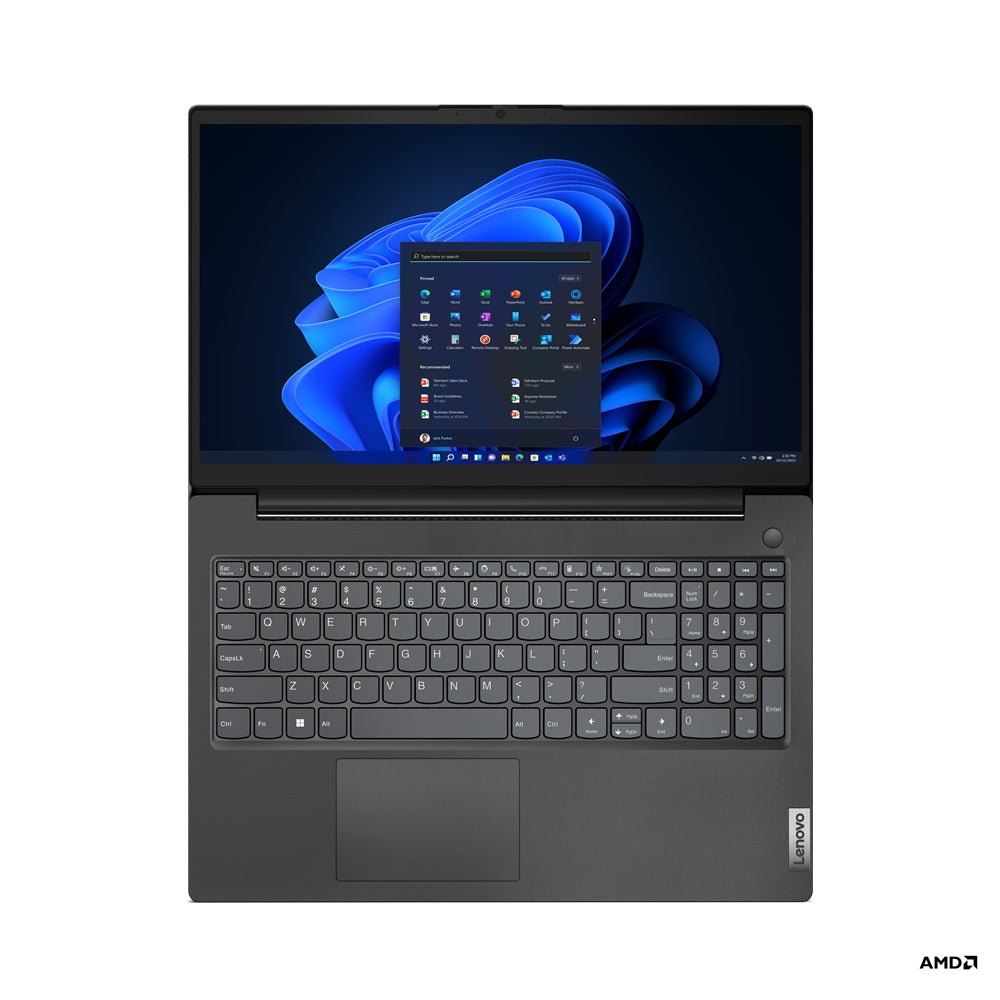 Lenovo V V15 AMD Ryzen™ 3 7320U Computer portatile 39,6 cm (15.6&#34;) Full HD 8 GB LPDDR5 - SDRAM 256 GB SSD Wi - Fi 5 (802.11ac) FreeDOS Nero - puntoluceled