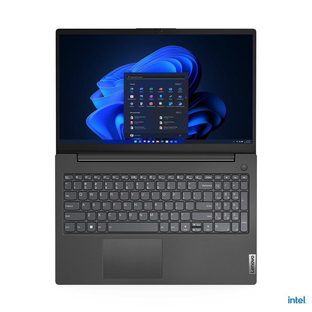 Lenovo V V15 Intel® Core™ i5 i5 - 12500H Computer portatile 39,6 cm (15.6&#34;) Full HD 8 GB DDR4 - SDRAM 256 GB SSD Wi - Fi 6 (802.11ax) Windows 11 Pro Nero - puntoluceled