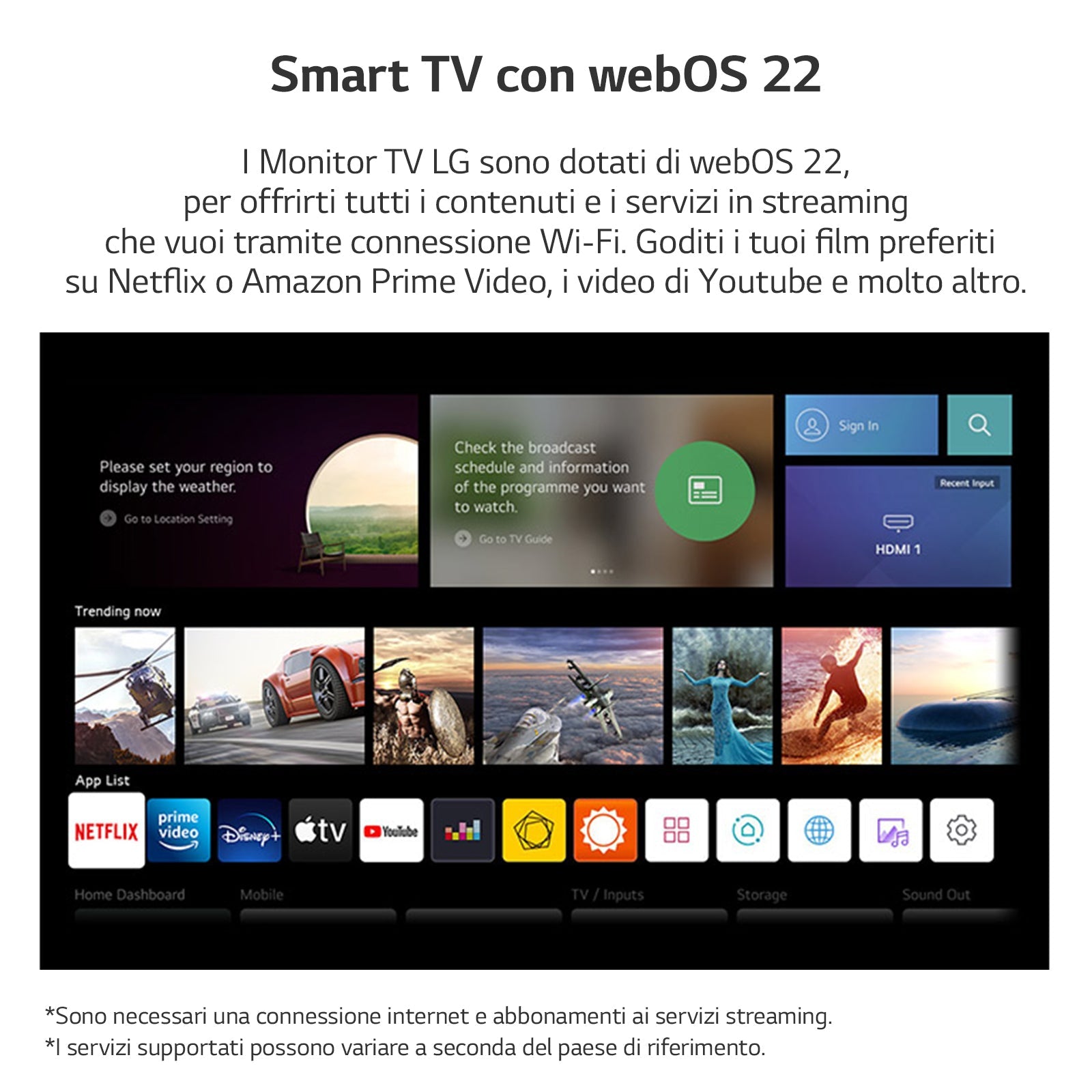 LG 24TQ510S Monitor TV 23.6&#34; smart webOS 22 Wi - Fi NOVITÀ 2022 Nero - puntoluceled