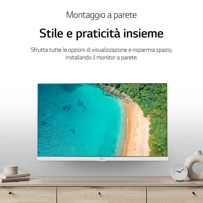 LG 27TQ615S Monitor TV 27&#34; smart webOS 22 FULL HD Wi - Fi NOVITÀ 2022 Bianco - puntoluceled