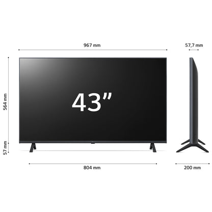 LG UHD 43'' Serie UR78 43UR78006LK, TV 4K, 3 HDMI, SMART TV 2023 - puntoluceled