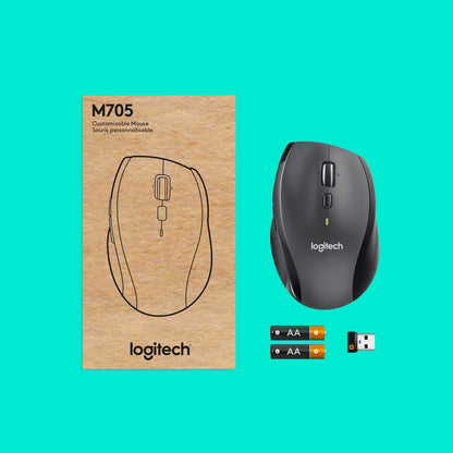 Logitech Customizable M705 mouse Ufficio Mano destra RF Wireless Ottico 1000 DPI - puntoluceled