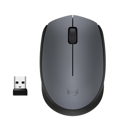 Logitech M170 Grey - K mouse Ufficio Ambidestro RF Wireless Ottico 1000 DPI - puntoluceled