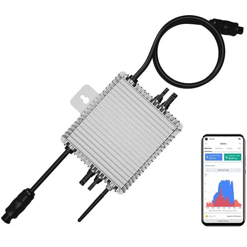 Microinverter Fotovoltaico Deye Monofase di Rete On-Grid 600W 230VAC con Modulo WiFi Integrato IP67 - puntoluceled