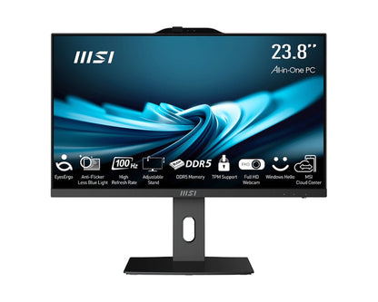 MSI Pro AP242P 14M - 622IT All - in - One PC Intel® Core™ i7 i7 - 14700 60,5 cm (23.8&#34;) 1920 x 1080 Pixel PC All - in - one 16 GB DDR5 - SDRAM 512 GB SSD Windows 11 Pro Wi - Fi 6E (802.11ax) Nero - puntoluceled