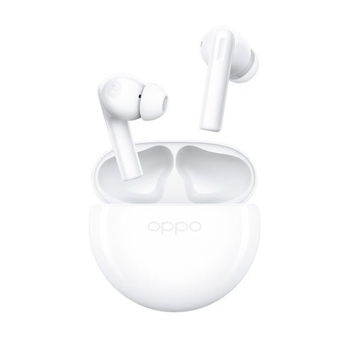 OPPO Enco Buds2, Auricolari True Wireless, Bluetooth 5.2, in - ear, Cancellazione rumore in chiamata, Comandi Touch, Audio Binaurale, Compatibili Android / iOS [Versione Italiana], Moonlight White - puntoluceled