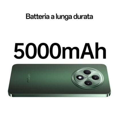 OPPO Reno12 FS 5G AI Smartphone, Tripla fotocamera 50+8+2MP, Selfie 32MP, Display 6.67” 120HZ AMOLED FHD+, 5000mAh, RAM 24 GB (12+12) + ROM 512GB, [Versione Italia], Olive Green - puntoluceled