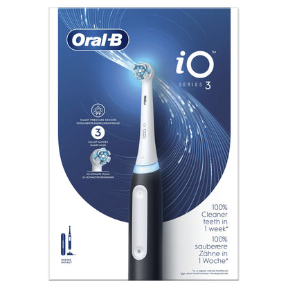 Oral - B Spazzolino Elettrico iO 3 Nero, 1 Testina - puntoluceled