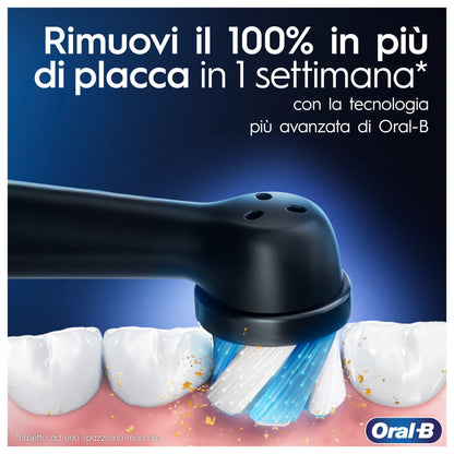 Oral - B Spazzolino Elettrico iO 3 Nero, 1 Testina - puntoluceled