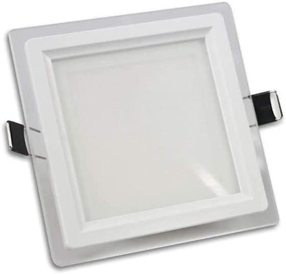 Pannello Led incasso Quadrato cornice plexiglass effetto vetro lucido Luce 3in1 - puntoluceled