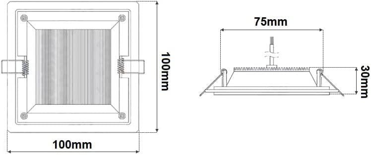 Pannello Led incasso Quadrato cornice plexiglass effetto vetro lucido Luce 3in1 - puntoluceled