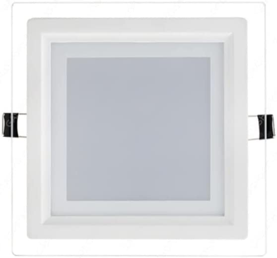 Pannello Led incasso Quadrato cornice plexiglass effetto vetro lucido Luce 3in1 - puntoluceled