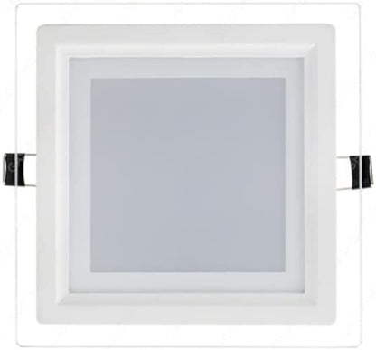 Pannello Led incasso Quadrato cornice plexiglass effetto vetro lucido Luce 3in1 - puntoluceled