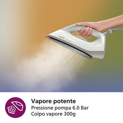 Philips 2000 series PSG2000/80 Ferro da stiro generatore di vapore, 2400W, 1.4L, Piastra in ceramica - puntoluceled