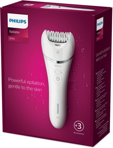 Philips Epilator Series 8000 BRE700/00 Epilatore Wet & Dry - puntoluceled