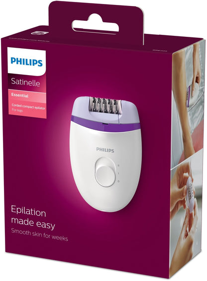 Philips Satinelle Essential Epilatore compatto con filo per gambe (BRE225/00) - puntoluceled