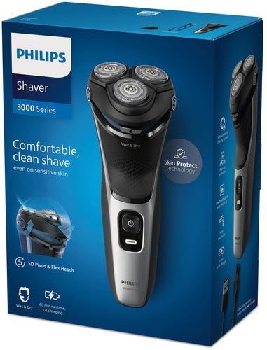 Philips Shaver 3000 Series S3143/00 Rasoio elettrico Wet & Dry - puntoluceled