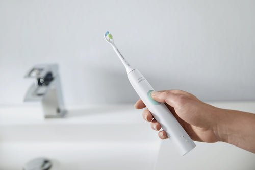 Philips Sonicare 4300 series ProtectiveClean Spazzolini Elettrici Sonici, con custodia da viaggio, confezione da 2 Spazzolini Bianchi HX6807/35 - puntoluceled