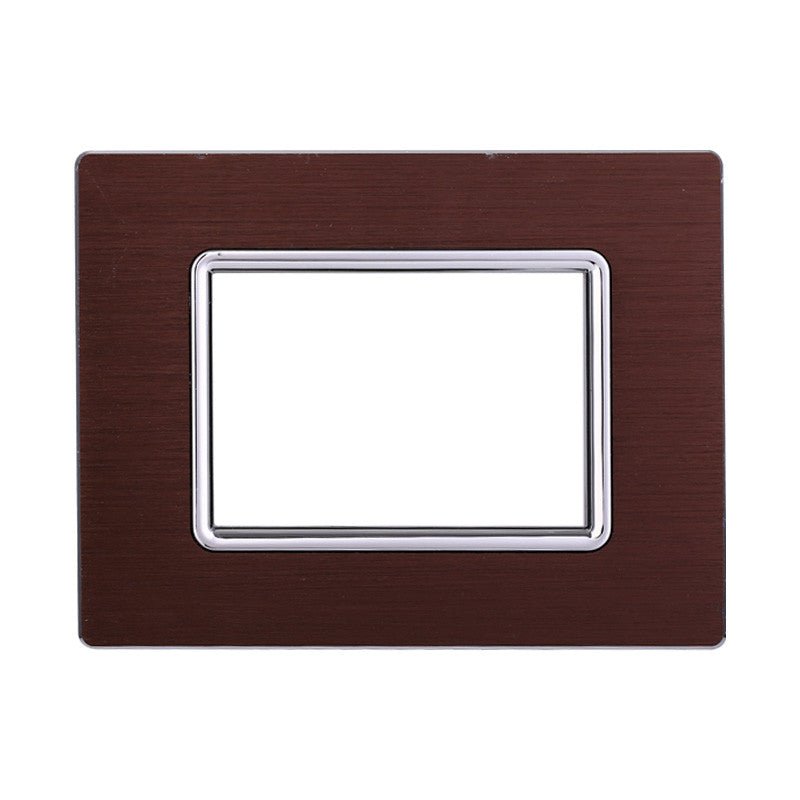 Placca Alluminio Metallo Compatibile con Bticino Living Light Satinato Spazzolato - puntoluceled