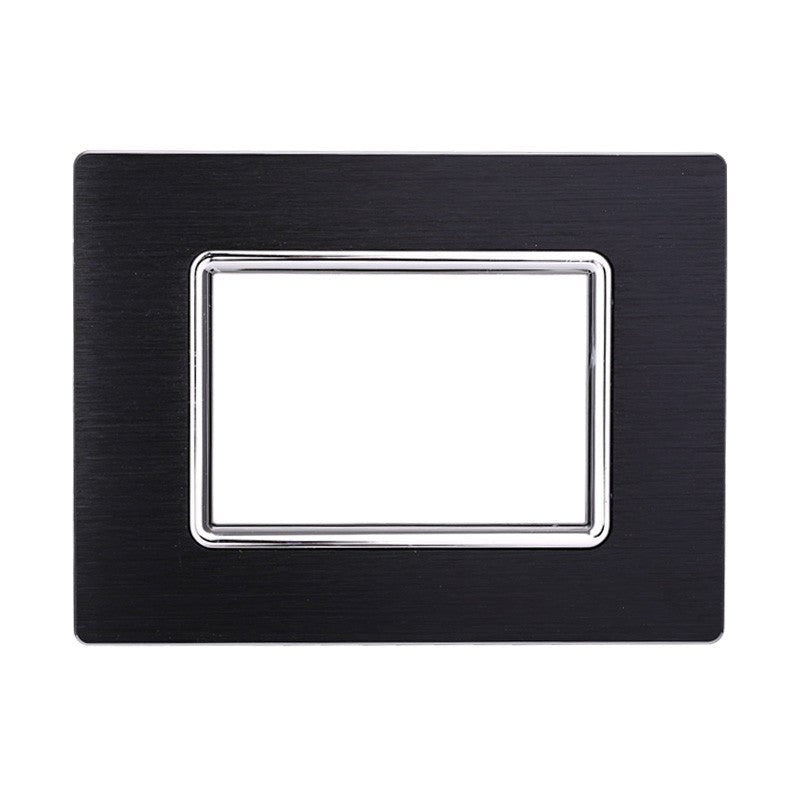 Placca Alluminio Metallo Compatibile con Bticino Living Light Satinato Spazzolato - puntoluceled