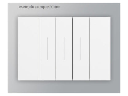 Placca Compatibile Bticino Living Now Bianco Nero Sabbia supporto muro incasso - puntoluceled