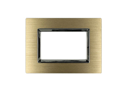 Placca in Alluminio Metallo Satinato compatibile con Bticino Living Light - puntoluceled