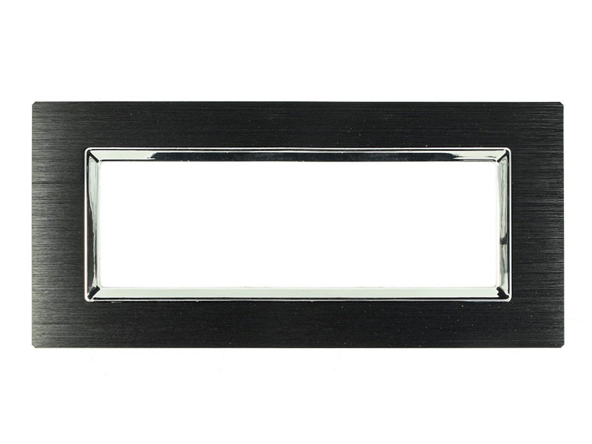 Placca in Alluminio Metallo Satinato compatibile con Bticino Living Light - puntoluceled