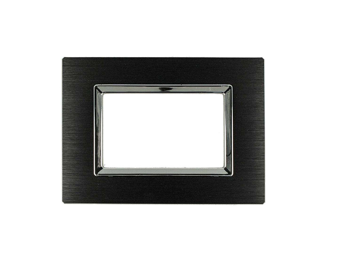 Placca in Alluminio Metallo Satinato compatibile con Bticino Living Light - puntoluceled