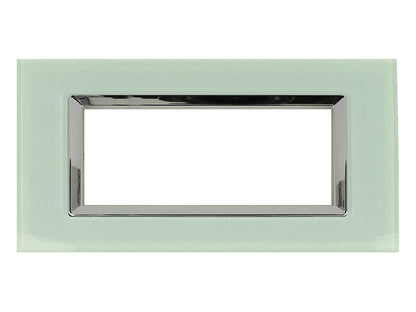 Placca Plexi Plexiglass effetto Vetro Lucido compatibile con Bticino Living Light - puntoluceled