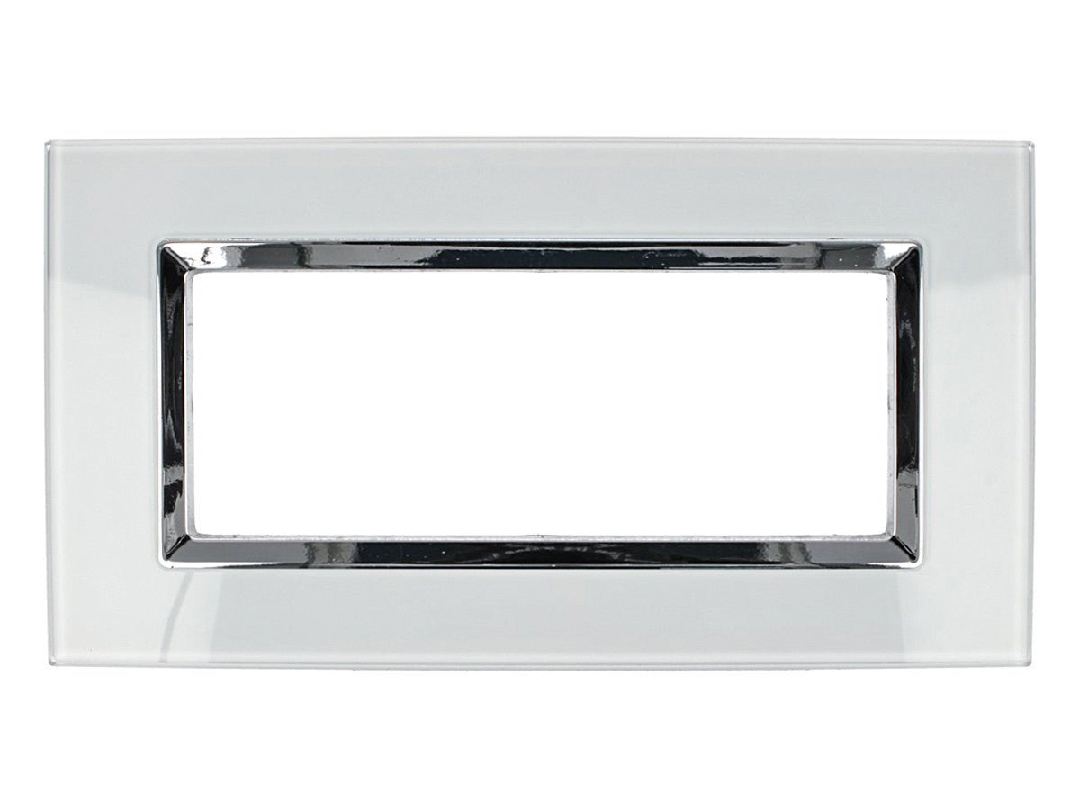 Placca Plexi Plexiglass effetto Vetro Lucido compatibile con Bticino Living Light - puntoluceled