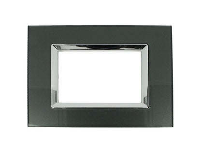 Placca Plexi Plexiglass effetto Vetro Lucido compatibile con Bticino Living Light - puntoluceled