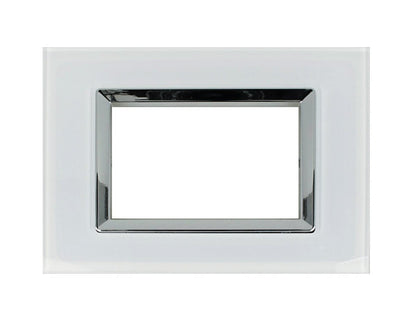 Placca Plexi Plexiglass effetto Vetro Lucido compatibile con Bticino Living Light - puntoluceled