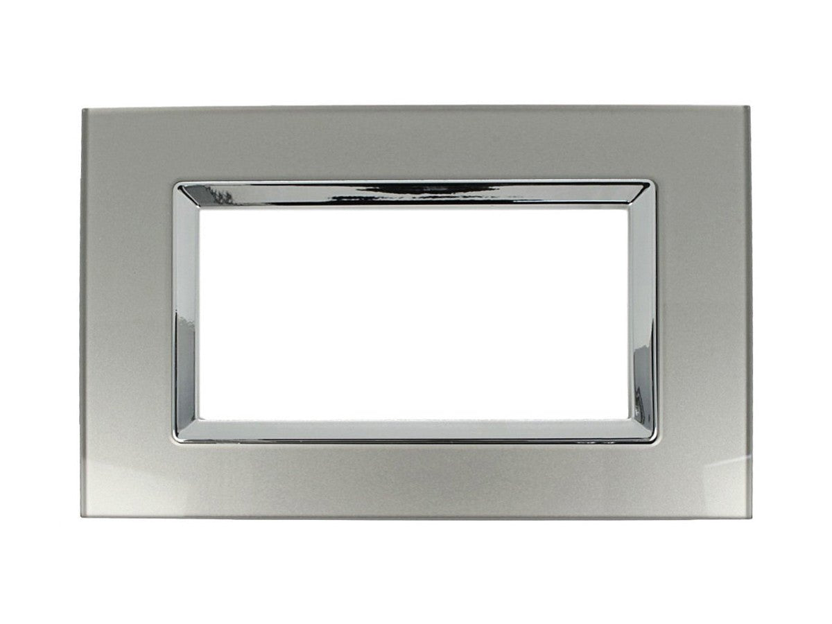 Placca Plexi Plexiglass effetto Vetro Lucido compatibile con Bticino Living Light - puntoluceled