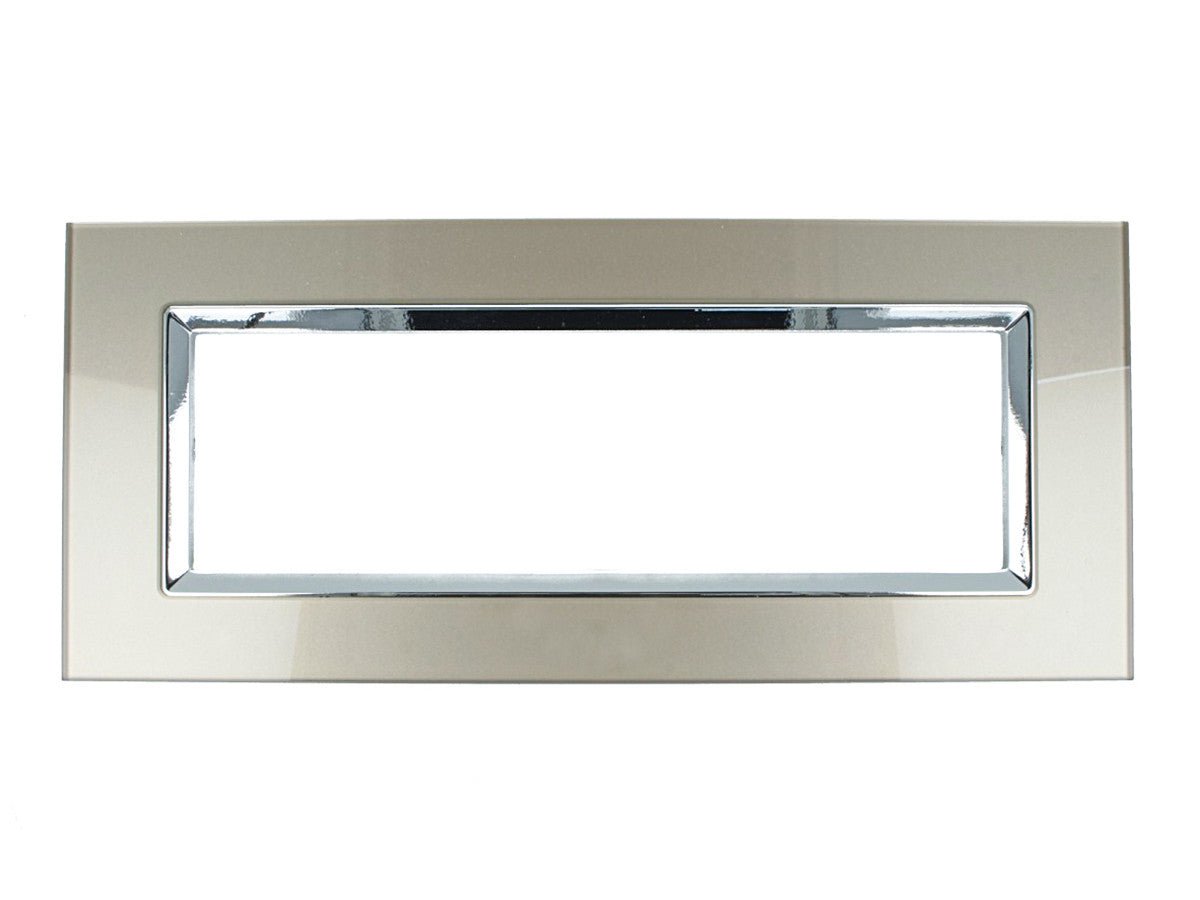 Placca Plexi Plexiglass effetto Vetro Lucido compatibile con Bticino Living Light - puntoluceled