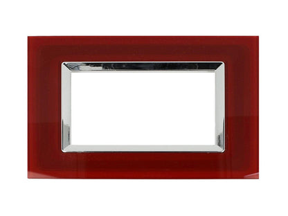 Placca Plexi Plexiglass effetto Vetro Lucido compatibile con Bticino Living Light - puntoluceled